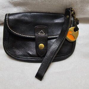 Dooney & Bourke Small Black Leather Wristlet